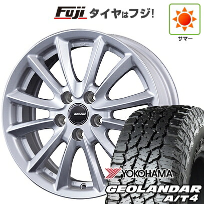 【新品国産車用5穴114.3】 夏タイヤ ホイール4本セット 225/55R18 ヨコハマ ジオランダー A/T4 G018 RBL コーセイ クレイシズ VS6 7J 18インチ(送料無料)