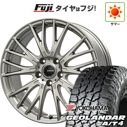 【新品国産車用5穴114.3】 夏タイヤ ホイール4本セット 225/55R18 ヨコハマ ジオランダー A/T4 G018 RBL コーセイ クレイシズ SE48 7J 18インチ(送料無料)