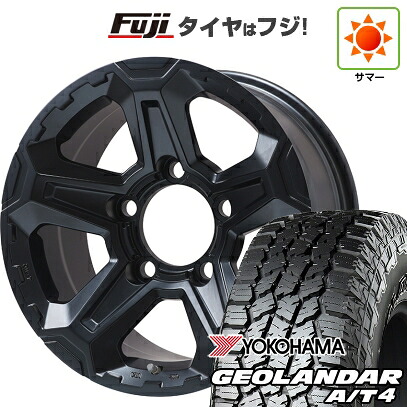 【新品】ランクル70(GDJ76W) 夏タイヤ ホイール4本セット 275/70R16 ヨコハマ ジオランダー A/T4 G018 RBL プレミックス エステラ-L70(マットブラック) 8J 16インチ(送料無料)