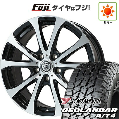 【新品国産車用5穴114.3】 夏タイヤ ホイール4本セット 225/65R17 102 H ヨコハマ ジオランダー A/T4 G018 RBL ビッグウエイ TRG-バーン XPII 7J 17インチ(送料無料)