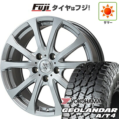 【新品国産車用5穴114.3】 夏タイヤ ホイール4本セット 225/55R18 ヨコハマ ジオランダー A/T4 G018 RBL ビッグウエイ TRG-バーンII 7.5J 18インチ(送料無料)