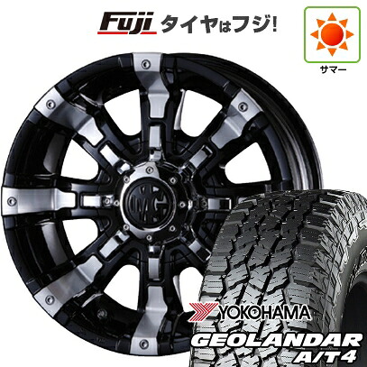 【新品】ジムニー 夏タイヤ ホイール4本セット 175/80R16 ヨコハマ ジオランダー A/T4 G018 WL/RBL クリムソン マーテルギア(MG) ビースト 5.5J 16インチ(送料無料)