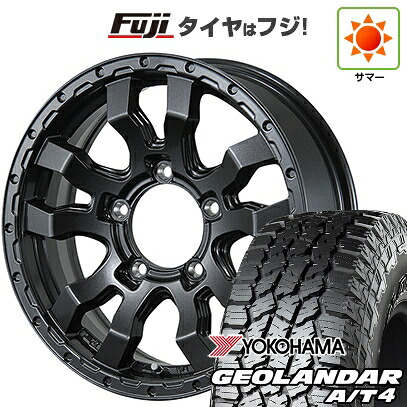 【新品】ジムニー 夏タイヤ ホイール4本セット 175/80R16 ヨコハマ ジオランダー A/T4 G018 WL/RBL トピー ヴァブロ RR-01 5.5J 16インチ(送料無料)|フジコーポレーション