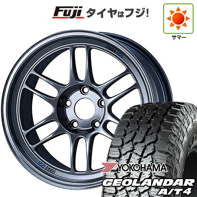 【新品国産車用5穴114.3】 夏タイヤ ホイール4本セット 215/60R17 ヨコハマ ジオランダー A/T4 G018 RBL ENKEI エンケイ Racing RP-F1 7J 17インチ(送料無料)｜フジコーポレーション 137,650円