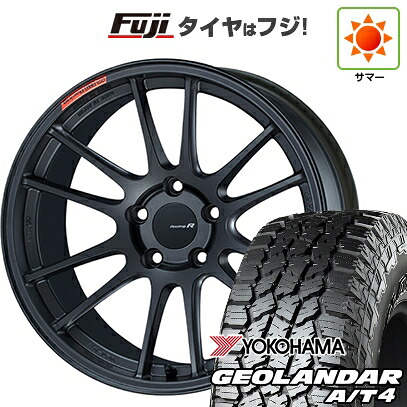 【新品国産車用5穴114.3】 夏タイヤ ホイール4本セット 225/55R18 ヨコハマ ジオランダー A/T4 G018 RBL ENKEI エンケイ Racing Revolution GTC01 RR 8J 18インチ(送料無料)