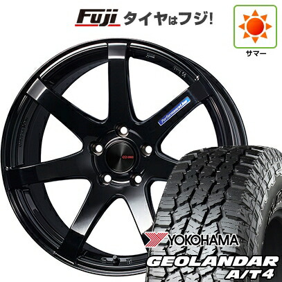 【新品国産車用5穴114.3】 夏タイヤ ホイール4本セット 215/60R17 ヨコハマ ジオランダー A/T4 G018 RBL ENKEI エンケイ PerformanceLine PF07 フジオリジナルカラー 7J 17インチ(送料無料)|フジコーポレーション