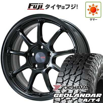 【新品国産車用5穴114.3】 夏タイヤ ホイール4本セット 225/60R17 ヨコハマ ジオランダー A/T4 G018 RBL ENKEI エンケイ PerformanceLine PF09 フジオリジナルカラー 7J 17インチ(送料無料)