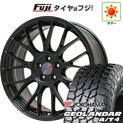 【新品国産車用5穴114.3】 夏タイヤ ホイール4本セット 215/60R17 ヨコハマ ジオランダー A/T4 G018 RBL ENKEI エンケイ PerformanceLine PFM1 フジオリジナルカラー 7J 17インチ(送料無料)|フジコーポレーション