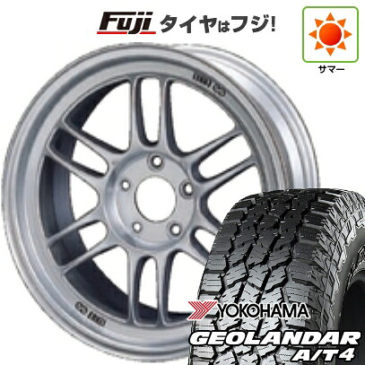 【新品国産車用5穴114.3】 夏タイヤ ホイール4本セット 225/65R17 102 H ヨコハマ ジオランダー A/T4 G018 RBL ENKEI エンケイ Racing RP-F1 7J 17インチ(送料無料)
