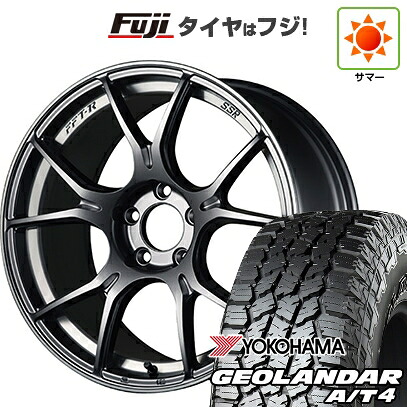 【新品国産車用5穴100】 夏タイヤ ホイール4本セット 225/55R18 ヨコハマ ジオランダー A/T4 G018 RBL SSR GT GTX02 7.5J 18インチ(送料無料)