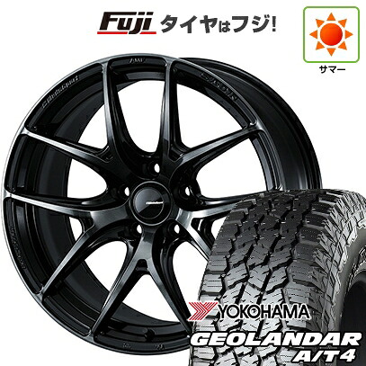【新品国産車用5穴114.3】 夏タイヤ ホイール4本セット 225/55R18 ヨコハマ ジオランダー A/T4 G018 RBL WEDS ウェッズスポーツ SA-01R 8J 18インチ(送料無料)｜フジコーポレーション