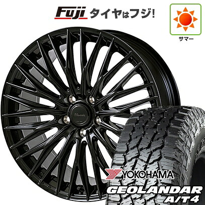 【新品国産車用5穴114.3】 夏タイヤ ホイール4本セット 225/55R18 ヨコハマ ジオランダー A/T4 G018 RBL モンツァ ワーウィック クライヴァー 7.5J 18インチ(送料無料)