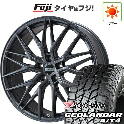 【新品国産車用5穴114.3】 夏タイヤ ホイール4本セット 235/60R18 ヨコハマ ジオランダー A/T4 G018 RBL プレミックス MER XMESH ディープグレー 7J 18インチ(送料無料)｜フジコーポレーション