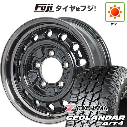 【新品】ジムニー 夏タイヤ ホイール4本セット 175/80R16 ヨコハマ ジオランダー A/T4 G018 WL/RBL アピオ ワイルドボア D 5.5J 16インチ(送料無料)