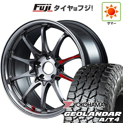 【新品国産車用5穴100】 夏タイヤ ホイール4本セット 225/55R18 ヨコハマ ジオランダー A/T4 G018 RBL RAYS レイズ ボルクレーシング CE28N-plus SL 7.5J 18インチ(送料無料)