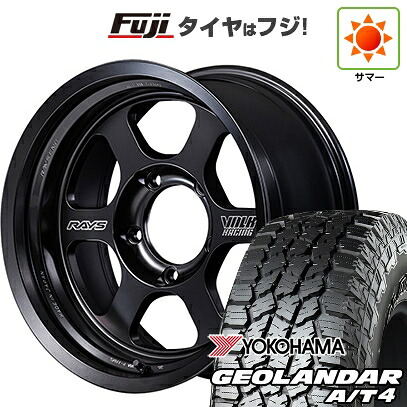 【新品】ランクル70(GDJ76W) 夏タイヤ ホイール4本セット 275/70R16 ヨコハマ ジオランダー A/T4 G018 RBL RAYS レイズ ボルクレーシング TE37XT Black Shadow LTD. 8J 16インチ(送料無料)