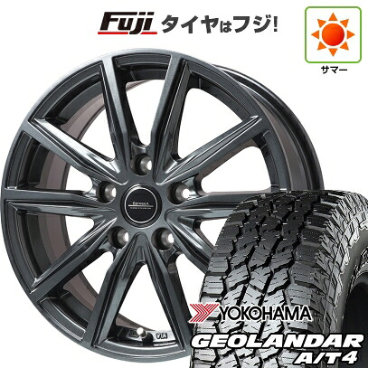 【新品国産車用5穴114.3】 夏タイヤ ホイール4本セット 235/60R18 ヨコハマ ジオランダー A/T4 G018 RBL エルベ エステローザ EST-α ディープグレー 7J 18インチ(送料無料)