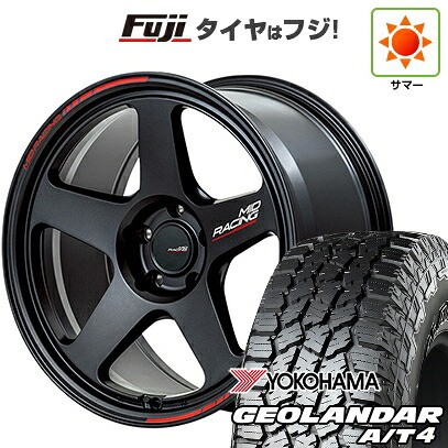 【新品国産車用5穴114.3】 夏タイヤ ホイール4本セット 235/60R18 ヨコハマ ジオランダー A/T4 G018 RBL MID WHEELS MID RACING TR50 8J 18インチ(送料無料)