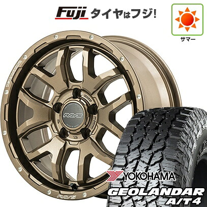 【新品】ランクル70(GDJ76W) 夏タイヤ ホイール4本セット 285/75R16 ヨコハマ ジオランダー A/T4 G018 OWL/RBL RAYS レイズ デイトナ F6ブースト 8J 16インチ(送料無料)