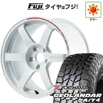 【新品国産車用5穴114.3】 夏タイヤ ホイール4本セット 225/55R18 ヨコハマ ジオランダー A/T4 G018 RBL RAYS レイズ ボルクレーシング TE37 サーガ S+ TIME ATTACK 限定 8J 18インチ(送料無料)｜フジコーポレーション