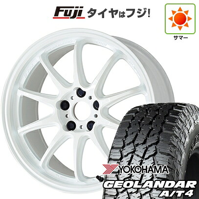 【新品国産車用5穴114.3】 夏タイヤ ホイール4本セット 225/60R18 ヨコハマ ジオランダー A/T4 G018 RBL WORK ワーク エモーション ZR10 7.5J 18インチ(送料無料)｜フジコーポレーション 133,200円
