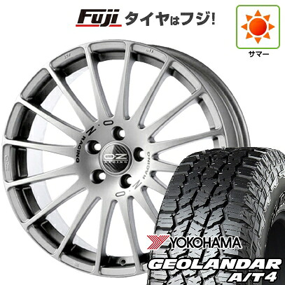 【新品国産車用5穴114.3】 夏タイヤ ホイール4本セット 225/60R18 ヨコハマ ジオランダー A/T4 G018 RBL OZ スーパーツーリズモ GT 8J 18インチ(送料無料)