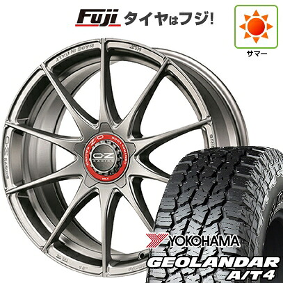 【新品国産車用5穴114.3】 夏タイヤ ホイール4本セット 225/60R18 ヨコハマ ジオランダー A/T4 G018 RBL OZ フォーミュラHLT 8J 18インチ(送料無料)