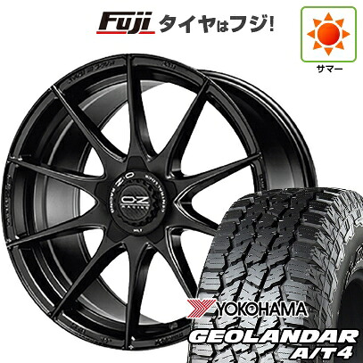 【新品国産車用5穴114.3】 夏タイヤ ホイール4本セット 225/60R18 ヨコハマ ジオランダー A/T4 G018 RBL OZ フォーミュラHLT 8J 18インチ(送料無料)