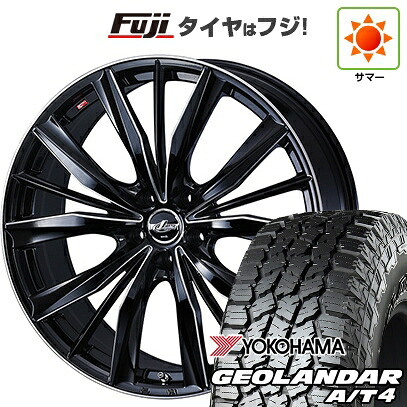 【新品国産車用5穴114.3】 夏タイヤ ホイール4本セット 235/60R18 ヨコハマ ジオランダー A/T4 G018 RBL WEDS ウェッズ レオニス VX2 7J 18インチ(送料無料)