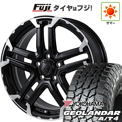 【新品国産車用5穴114.3】 夏タイヤ ホイール4本セット 225/65R17 107/103 S ヨコハマ ジオランダー A/T4 G018 RBL モンツァ JPスタイル MJ-T 7J 17インチ(送料無料)
