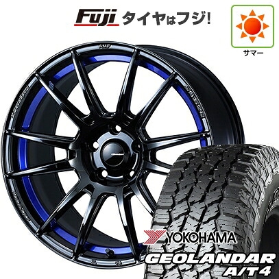 【新品国産車用5穴114.3】 夏タイヤ ホイール4本セット 235/60R18 ヨコハマ ジオランダー A/T4 G018 RBL WEDS ウェッズスポーツ SA-62R【限定】 8J 18インチ(送料無料)