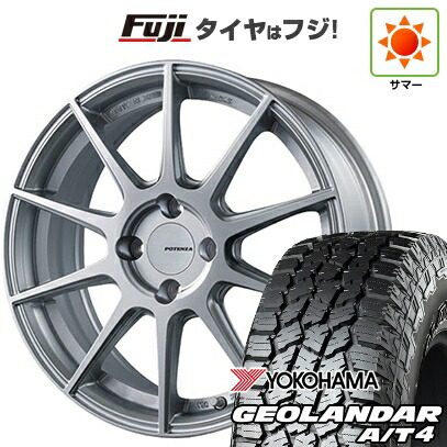 【新品国産車用5穴100】 夏タイヤ ホイール4本セット 225/60R17 ヨコハマ ジオランダー A/T4 G018 RBL ブリヂストン ポテンザ SW010 7J 17インチ(送料無料)