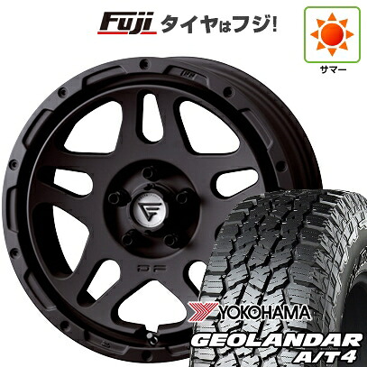 【新品国産車用5穴114.3】 夏タイヤ ホイール4本セット 225/60R17 ヨコハマ ジオランダー A/T4 G018 RBL デルタフォース オーバーランダー 7J 17インチ(送料無料)