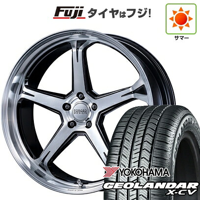 【新品国産車用5穴114.3】 夏タイヤ ホイール4本セット 265/40R22 ヨコハマ ジオランダー X-CV G057 エムズスピード FORGEDデザイン 888 9J 22インチ(送料無料)