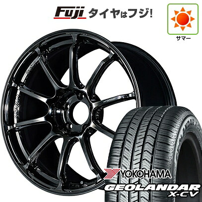 【新品国産車用5穴114.3】 夏タイヤ ホイール4本セット 235/55R19 ヨコハマ ジオランダー X-CV G057 ヨコハマ アドバンレーシング RSIII 9J 19インチ(送料無料)