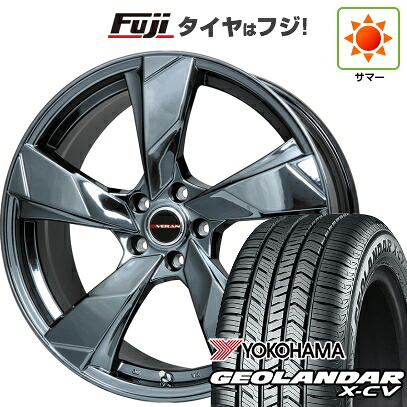 【新品国産車用5穴114.3】 夏タイヤ ホイール4本セット 245/45R20 ヨコハマ ジオランダー X-CV G057 プレミックス ヴェランV(BMC) 8.5J 20インチ(送料無料)