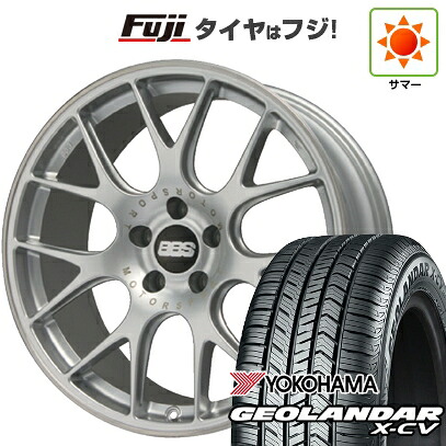 【新品国産車用5穴114.3】 夏タイヤ ホイール4本セット 235/55R19 ヨコハマ ジオランダー X-CV G057 BBS GERMANY CH-R ブリリアントシルバー 8J 19インチ(送料無料)