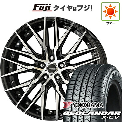 【新品国産車用5穴114.3】 夏タイヤ ホイール4本セット 235/55R19 ヨコハマ ジオランダー X-CV G057 共豊 シュタイナー CVX 8.5J 19インチ(送料無料)