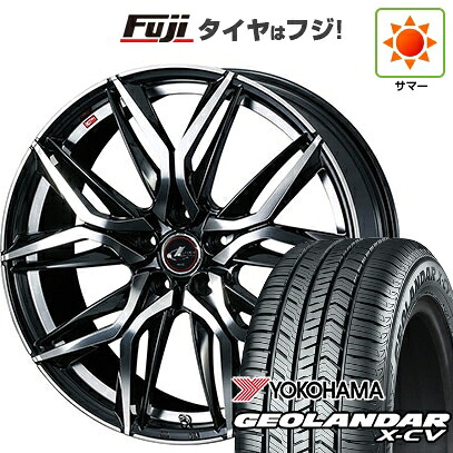【新品国産車用5穴114.3】 夏タイヤ ホイール4本セット 235/55R19 ヨコハマ ジオランダー X-CV G057 WEDS ウェッズ レオニス LM 8J 19インチ(送料無料)