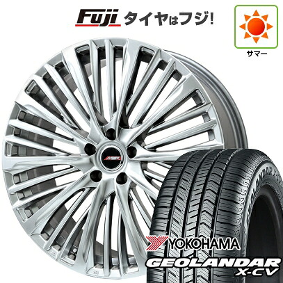 【新品国産車用5穴114.3】 夏タイヤ ホイール4本セット 255/45R20 ヨコハマ ジオランダー X-CV G057 プレミックス MER-X ハイパーシルバー 8.5J 20インチ(送料無料)｜フジコーポレーション