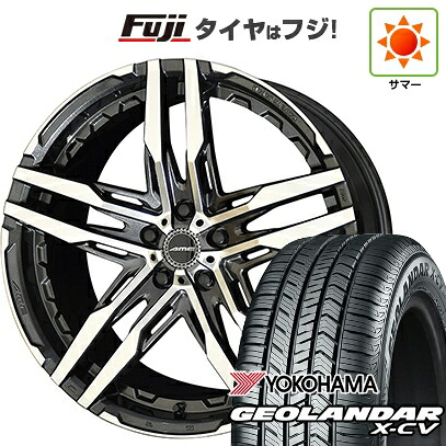 【新品国産車用5穴114.3】 夏タイヤ ホイール4本セット 255/45R20 ヨコハマ ジオランダー X-CV G057 共豊 シャレン RG 8.5J 20インチ(送料無料)