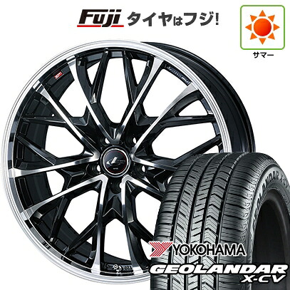 【新品国産車用5穴114.3】 夏タイヤ ホイール4本セット 235/55R19 ヨコハマ ジオランダー X-CV G057 WEDS ウェッズ レオニス MV 8J 19インチ(送料無料)