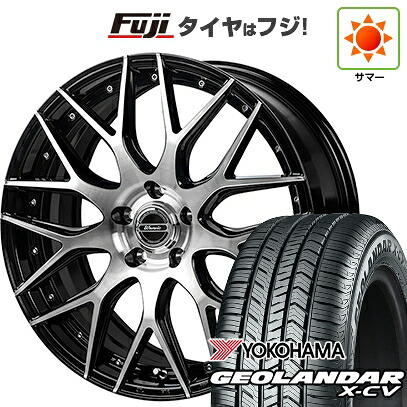 【新品国産車用5穴114.3】 夏タイヤ ホイール4本セット 225/45R19 ヨコハマ ジオランダー X-CV G057 モンツァ ワーウィック MX-09 8J 19インチ(送料無料)