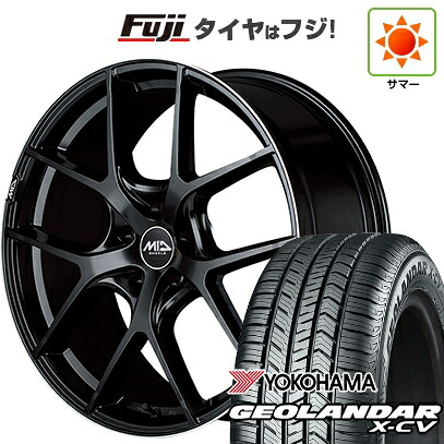 【新品国産車用5穴114.3】 夏タイヤ ホイール4本セット 255/45R20 ヨコハマ ジオランダー X-CV G057 MID WHEELS MID EXCLUSIVE 025F 8.5J 20インチ(送料無料)