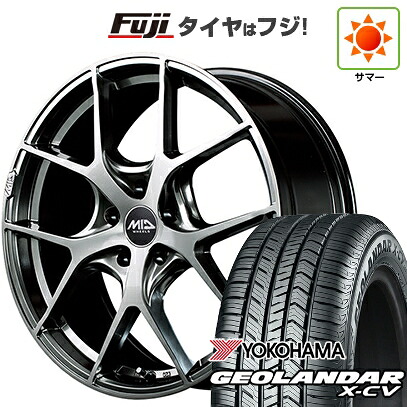 【新品国産車用5穴114.3】 夏タイヤ ホイール4本セット 225/45R19 ヨコハマ ジオランダー X-CV G057 MID WHEELS MID EXCLUSIVE 025F 8J 19インチ(送料無料)