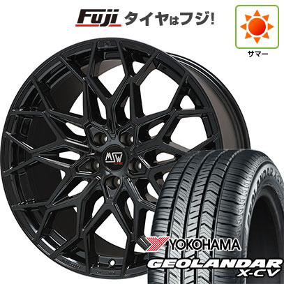 【新品国産車用5穴114.3】 夏タイヤ ホイール4本セット 245/45R20 ヨコハマ ジオランダー X-CV G057 MSW by OZ Racing MSW 51(グロスブラック) 8.5J 20インチ(送料無料)｜フジコーポレーション