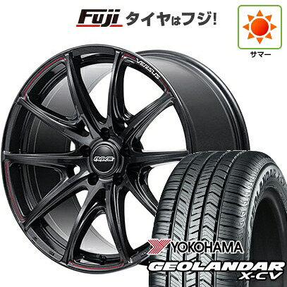 【新品国産車用5穴114.3】 夏タイヤ ホイール4本セット 225/45R19 ヨコハマ ジオランダー X-CV G057 RAYS レイズ ベルサス VV25R 8J 19インチ(送料無料)