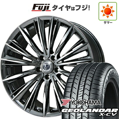【新品国産車用5穴114.3】 夏タイヤ ホイール4本セット 255/45R20 ヨコハマ ジオランダー X-CV G057 RAYS レイズ ベルサス ストラテジーア ヴォウジェ 8.5J 20インチ(送料無料)