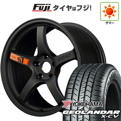 【新品国産車用5穴114.3】 夏タイヤ ホイール4本セット 235/55R19 ヨコハマ ジオランダー X-CV G057 RAYS レイズ グラムライツ 57CR SPEC-D 8.5J 19インチ(送料無料)