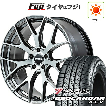 【新品】40系アルファード/ヴェルファイア用 夏タイヤ ホイール4本セット 245/45R20 ヨコハマ ジオランダー X-CV G057 RAYS レイズ ホムラ 2X7FT 8.5J 20インチ(送料無料)